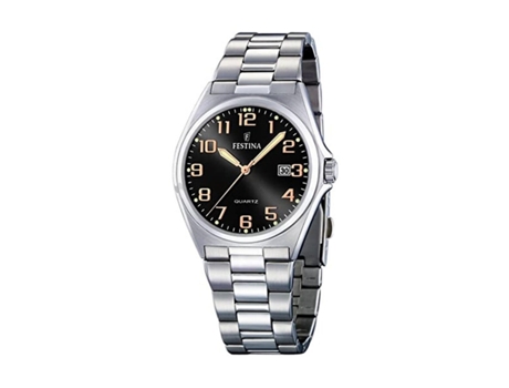 Reloj Hombre FESTINA F16374/8 Negro Plateado (Ø 40 mm)