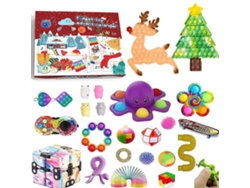 Calendario De Cuenta Regresiva, Juguetes Sensoriales Antiestrés Y Moldes De Resina De Letras Navideñas 3d