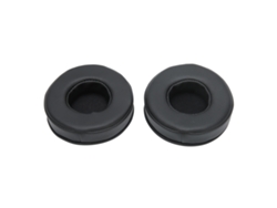 2 Almohadillas Universales De 85 Mm Para Auriculares, De Piel Sintética Negra.