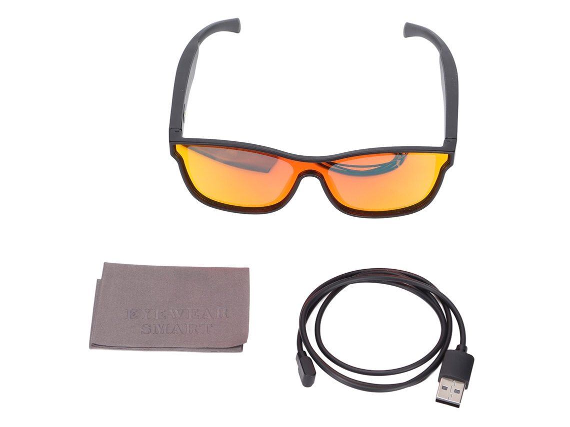 Baoj-óculos De Sol Inteligentes Bluetooth Com Fone De Ouvido Aberto E À Prova D'água