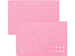 2 Bases de corte autorregenerables A5, Rosa, para costura. Slowmoose
