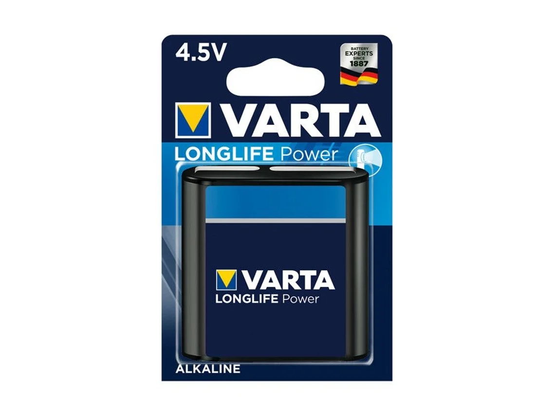 Juego de 10 pilas alcalinas planas Varta Longlife Power 3lr12 de 4,5 V