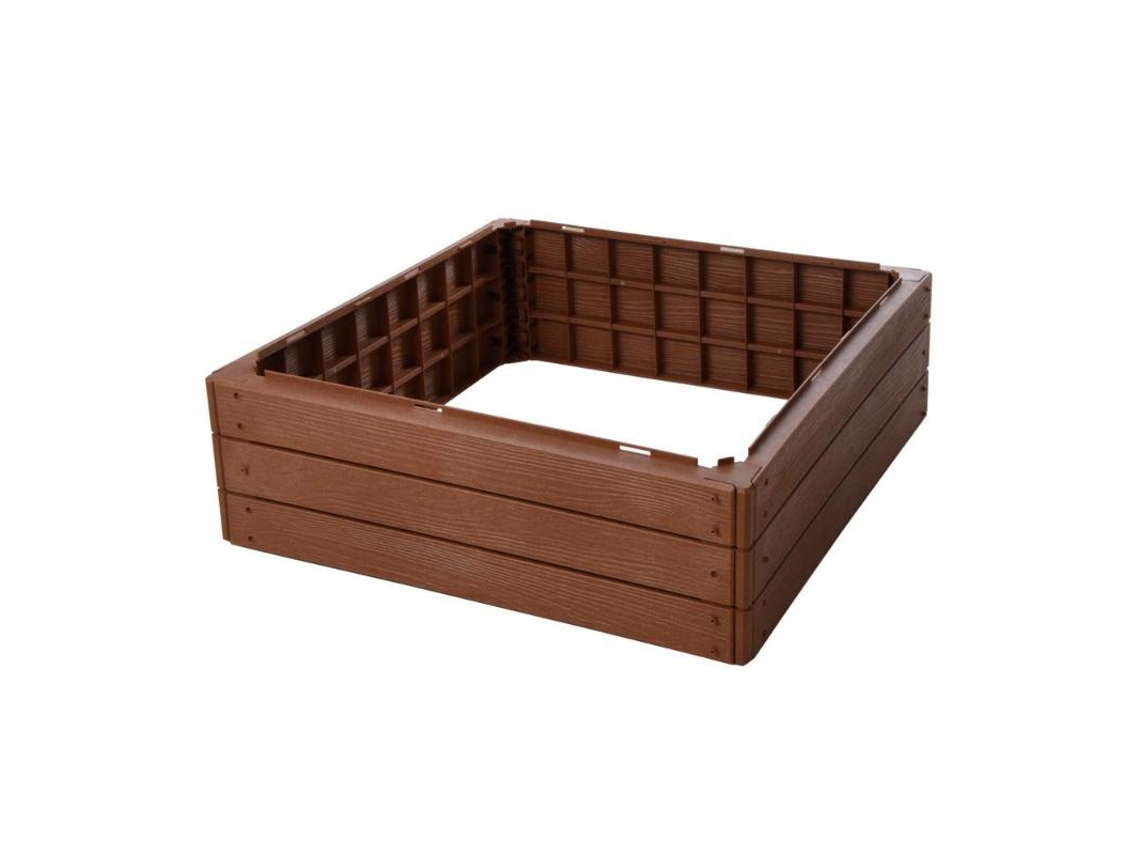 Bancal Plastico 75,6x75,6x25 Cm Marron