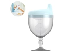 Vaso Tipo Cáliz Para Bebé Con Tapa, Ideal Para Fiestas, Cumpleaños, Navidad, Año Nuevo, Bebidas Y Leche.