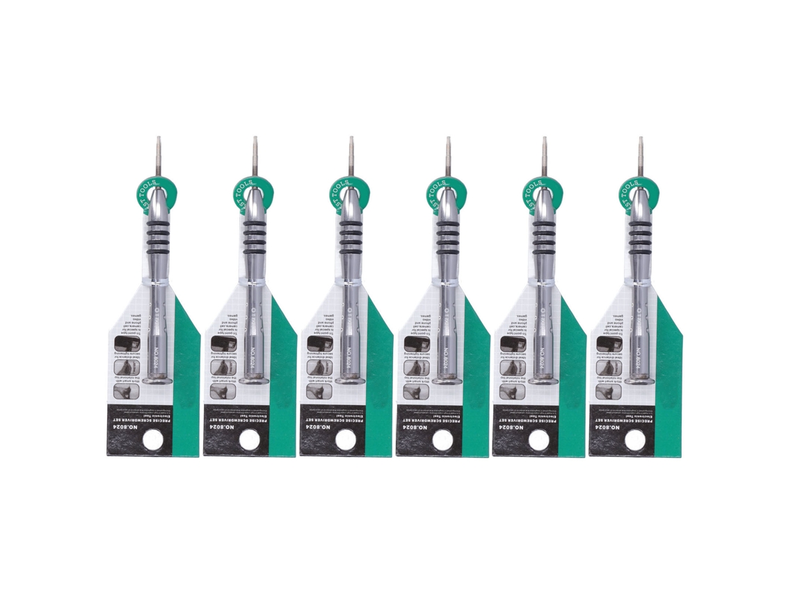 Kit De Chaves De Fenda Estrela De 6 Peças Para Reparo De Iphone E Produtos Eletrônicos T7