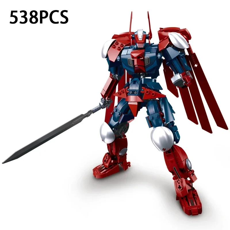 (guerreiro Mech Preto) Blocos De Montar Para Modelo De Robô Mech Clássico