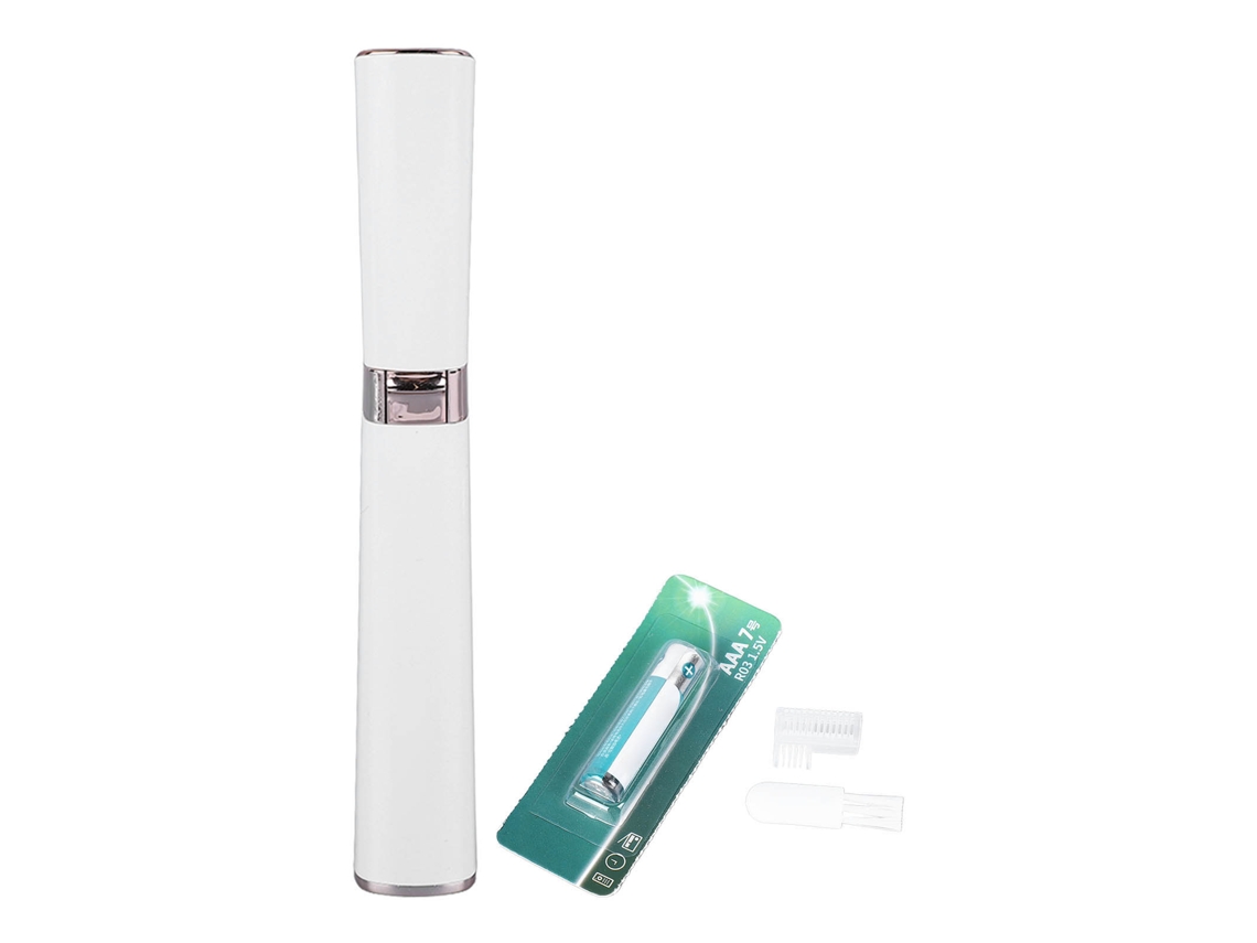 Afeitadora De Cejas Eléctrica Portátil Automática Para Mujer Dispositivo De Depilación De Cejas Blanca Recargable