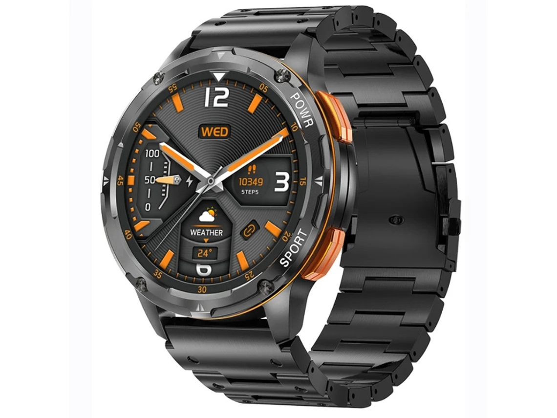 Reloj inteligente con pantalla AMOLED HD, llamadas por Bluetooth, monitoreo y seguimiento de la frecuencia cardíaca, la presión arterial y el oxígeno en sangre Yizhood