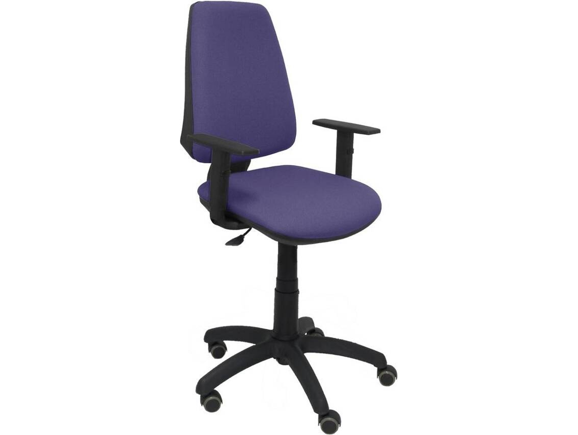 Silla de Escritorio Operativa PYC Elche CP Azul BA RP con ruedas antiarañazos (Brazos Ajustables - Tejido)