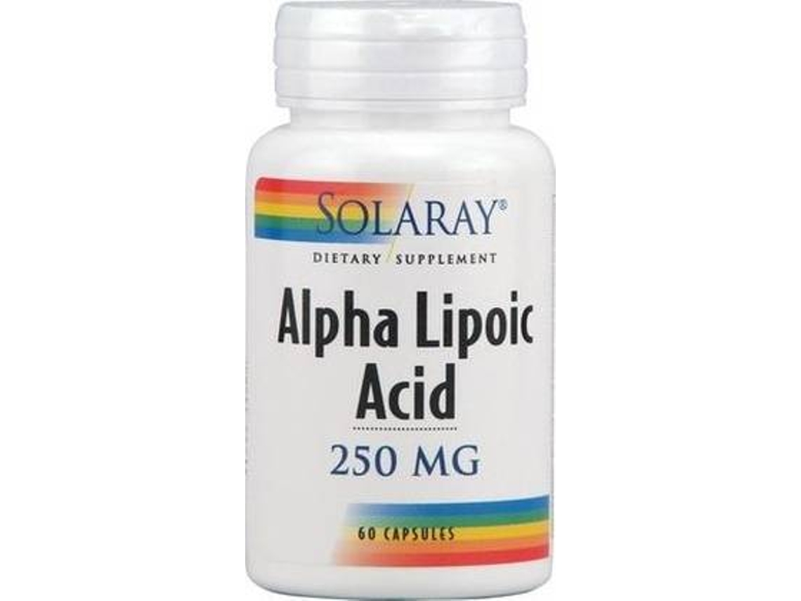 Complemento Alimentar SOLARAY Alpha Lipoic Acid (60 cápsulas de 250mg)