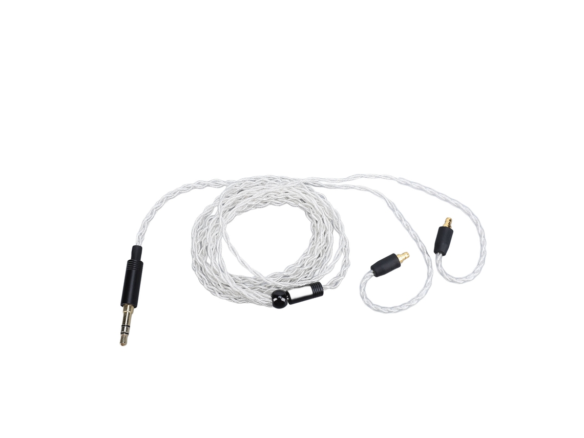 Cabo De Substituição Para Fones De Ouvido Ie100 Pro Cobre Prateado 3.5mm Estéreo 1.2m