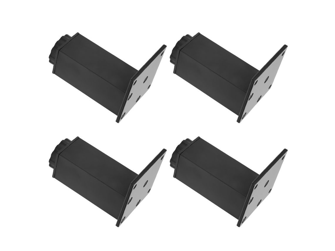 4 patas ajustables de aluminio para muebles de 100 mm