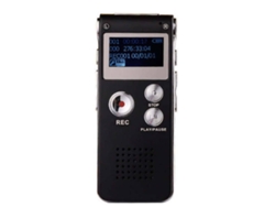 Grabadora de 32 GB con micrófonos duales sensibles para reproducción de MP3, ideal para entrevistas en reuniones de cursos de Yizhood (negra)