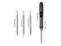 Estación De Soldadura Digital Ajustable De 72 W, Juego De Soldador Portátil T12p, Herramientas De Reparación Electrónica, Enchufe Estadounidense, 100-240 V.