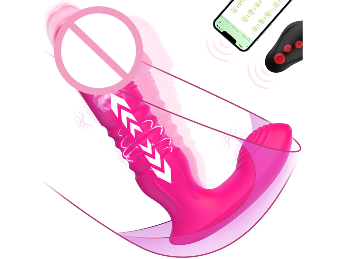(rosa) Vibrador Para Mujer, Con Control Por Aplicación Bluetooth, Consolador Inalámbrico