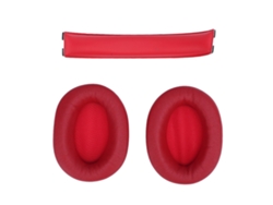 Kit de almohadillas y diadema para auriculares W800bt Plus (rojo, protección y comodidad)