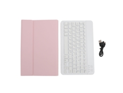 Funda con teclado Bluetooth inalámbrico con retroiluminación RGB y cubierta extraíble para tableta