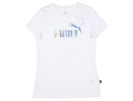 Camiseta de Niño para Running PUMA Ess Nova Shine Logo Blanco (9/10 Años)
