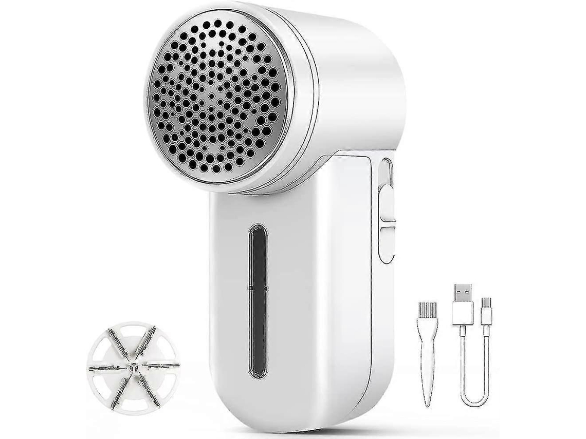Recortador de pelo eléctrico portátil Rosewell y quitapelusas doble para tu ropa, quitapelusas y pelusas con cable de carga USB