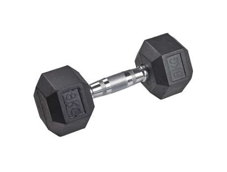 Mancuerna de goma hexagonal TANGA SPORTS
