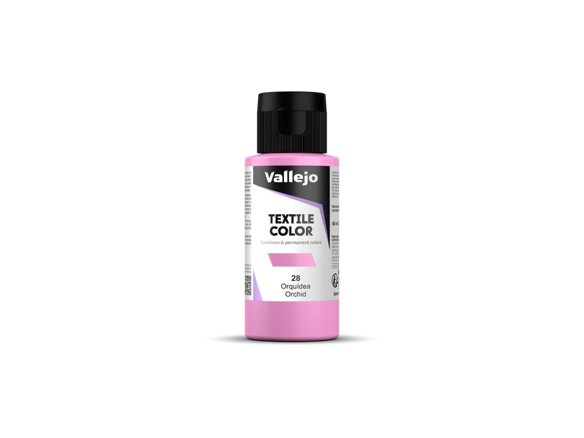 Pintura acrílica textil Vallejo 60 ml (orquídea 28)