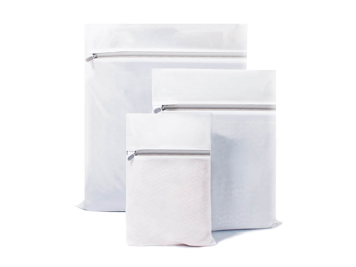 Juego De 3 Bolsas Para La Ropa Sucia, Ideales Para Organizar La Ropa, Viajar, Facilitar El Secado, Duraderas Y Con Malla Fina.