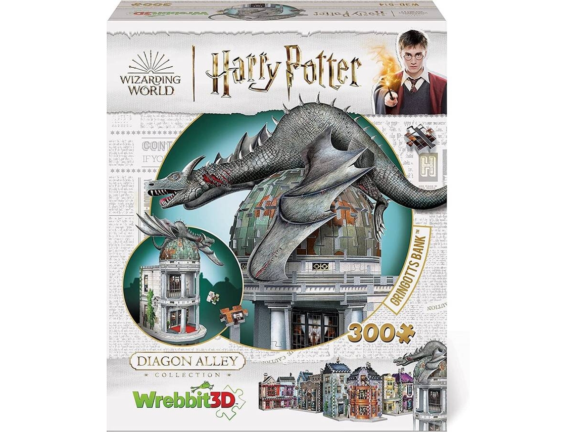 Rompecabezas Gringotts Bank Harry Potter 3D (300 Piezas