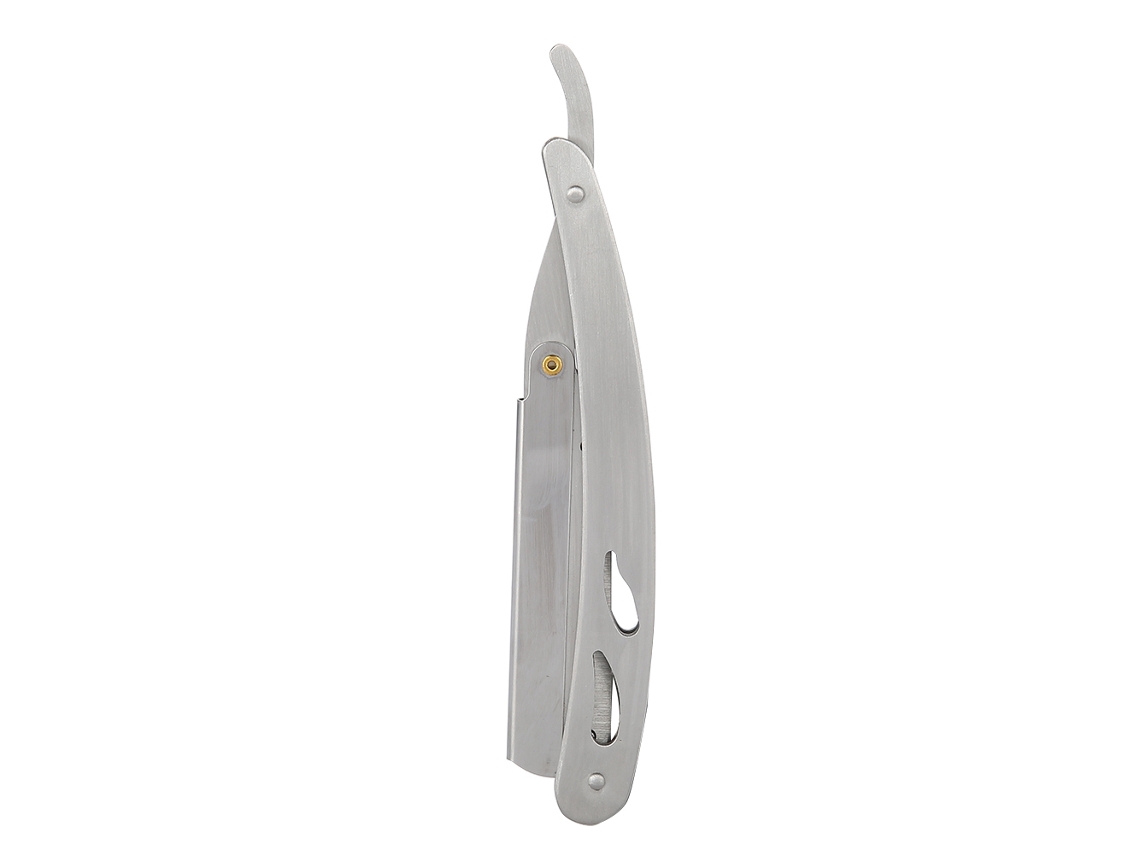 Navaja De Barbear Recta Plegable De Acero Inoxidable Con Cuchilla Reemplazable Para Barberos