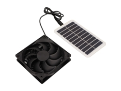KOFIHETY Extractor de aire con energía solar para uso exterior, solución de ventilación con energía solar con energía solar de eficiencia energética con conver