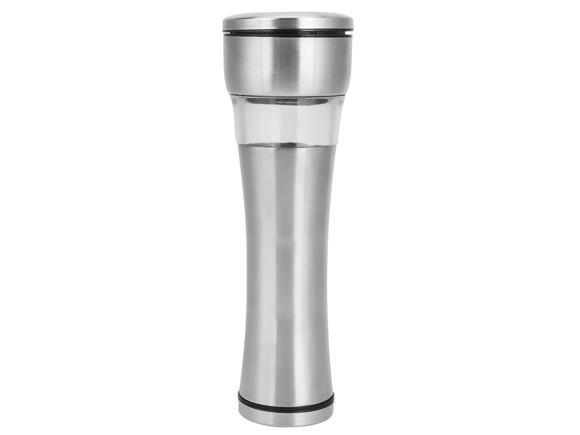 Molinillo de pimienta manual fabricado en acero inoxidable 304 con núcleo de cerámica, ideal para la cocina y la mesa. (Sin marca)