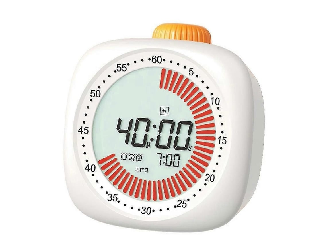 Temporizador rotatorio analógico, inteligente, silencioso y visual, con alerta horaria, para niños y adultos, ideal para cocinas y salas de estar.