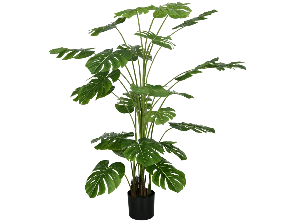 Monstera Deliciosa Artificial, 180cm, 24 Ramas, Interior Verde