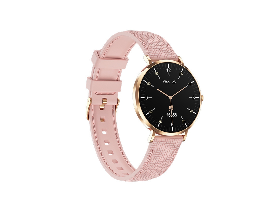 Smartwatch Yizhood T8 Ultra Amoled De 1,19" Con Diseño Ultrafino Y 3 Correas – Rosa