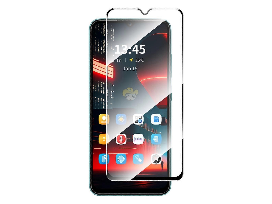 Protector de pantalla compatible con Samsung Galaxy A17 Enkay Hat Prince 9h Silk Printing 0.26mm Vidrio templado Vledary