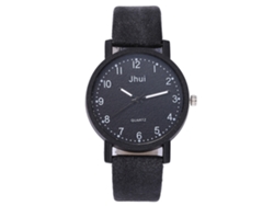 Reloj De Pulsera Para Mujer Con Números Arábigos, Correa De Aleación De Poliuretano Y Movimiento De Cuarzo (negro).