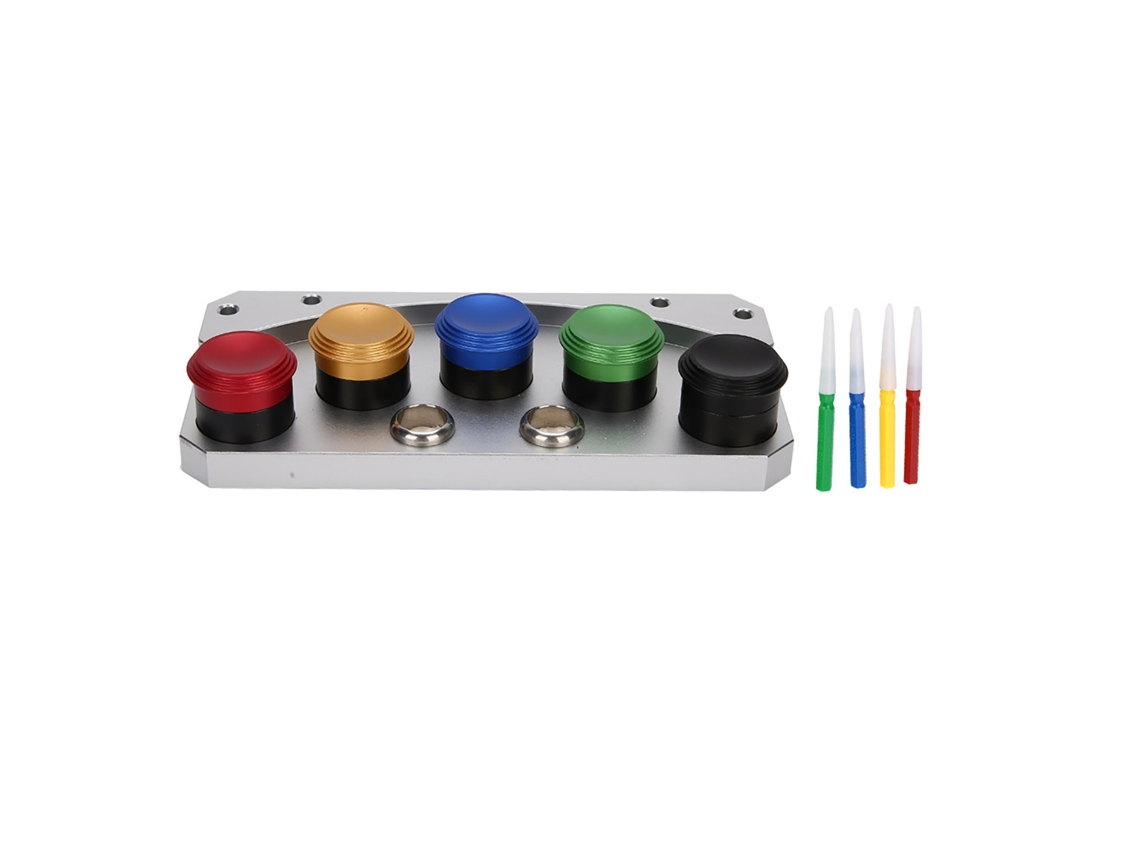 Juego de herramientas para aplicar aceite de reloj, 5 placas, 4 pinceles