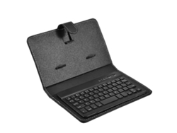 Mini teclado inalámbrico Bluetooth con revestimiento de cuero PU Nostalgia88