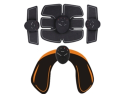 CUICH Fitness Electroestimulador Entrenamiento de músculos abdominales FJT-001 Negro y Amarillo