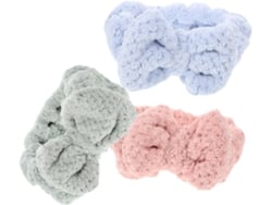 Diademas Anudadas A Rayas De 9 Piezas Para Maquillaje, Spa, Elásticas Y Cómodas Para La Limpieza Facial.