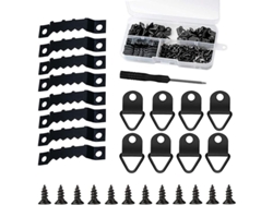 Kit De Accesorios Para Colgar Cuadros De 251 Piezas Con Caja De Almacenamiento Y Tornillos - Negro