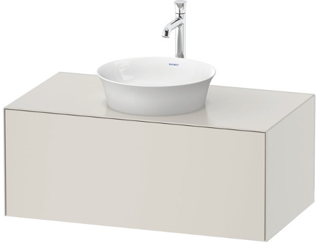 DURAVIT Tulip blanco, mueble de pared, ancho 1000 x fondo 550mm, con 1x extraíble, con tecnología tip-on, WT49760