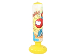 Bj-saco De Boxeo Inflable Para Niños Saco De Boxeo Vertical Para Entrenamiento Y Alivio Del Estrés Amarelo