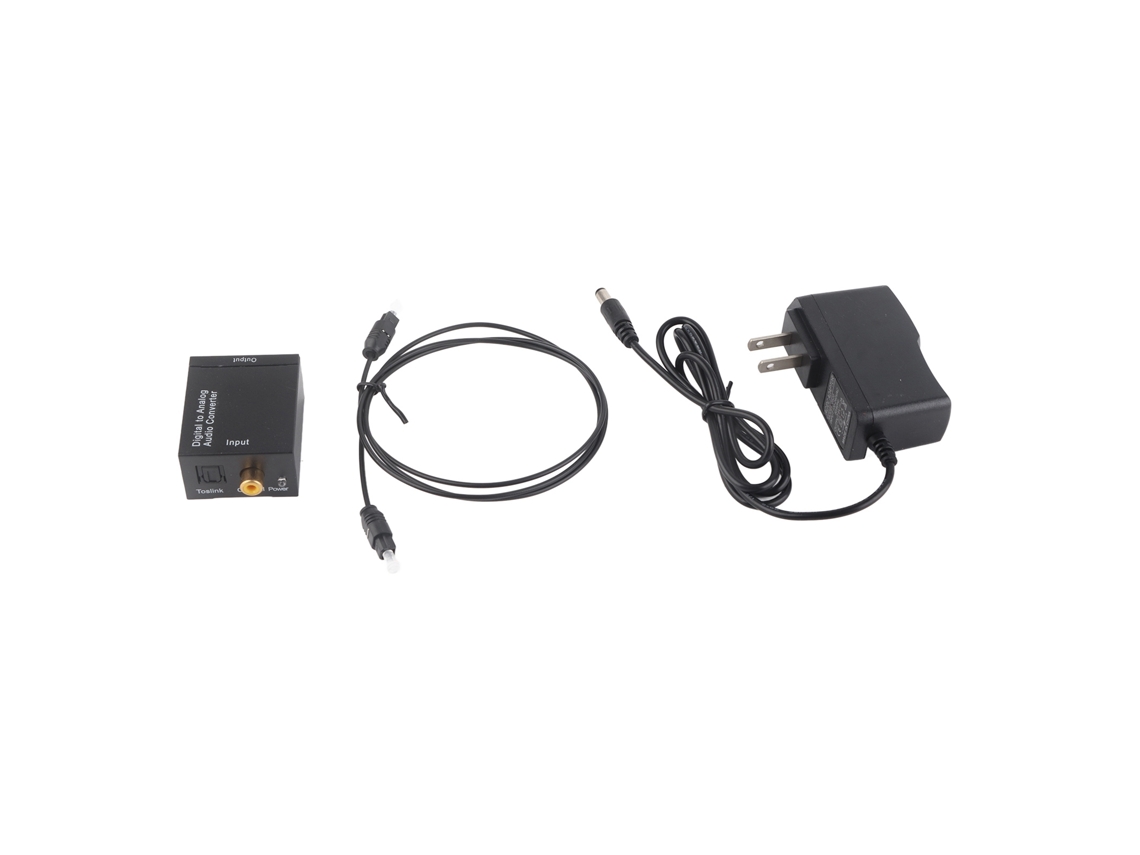 Conversor De Audio Óptico Coaxial De Digital A Analógico Dac Plug And Play 5v2a