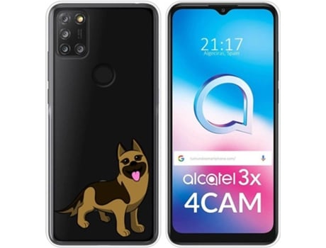 Carcasa Alcatel 3X 4CAM TUMUNDOSMARTPHONE Dibujos Transparente Perros 03 Multicolor
