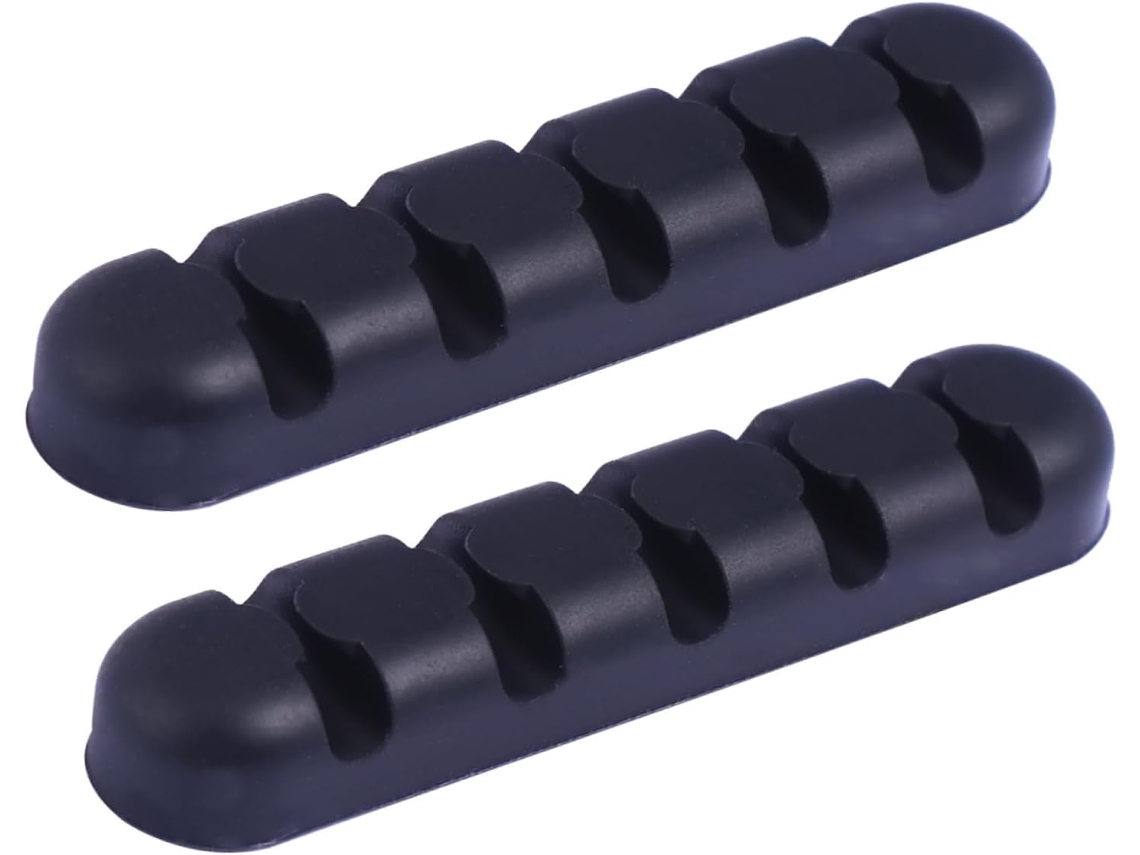 Paquete De 3 Organizadores De Cables Autoadhesivos Para Escritorios (3 Unidades Por Paquete).