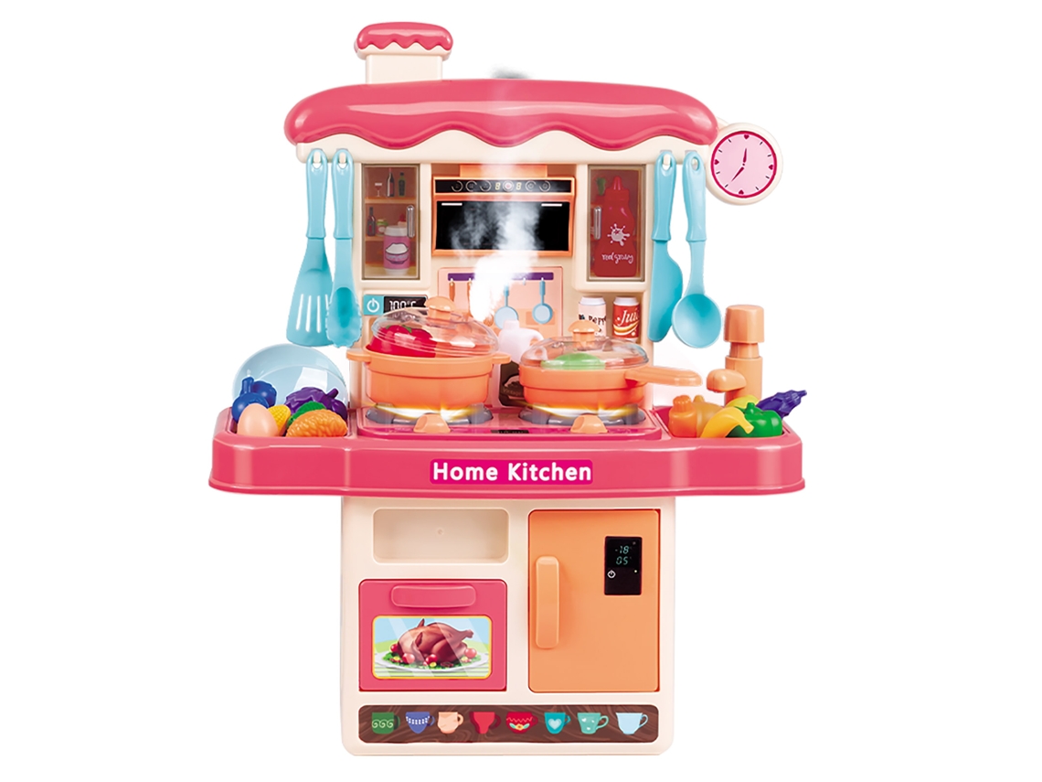 -juguete De Cocina Con Luz Y Sonido 31pcs Para Niños Color Rosa