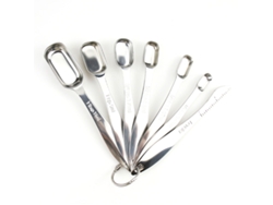 Cuchara medidora de acero inoxidable, con mango largo, ideal para tarros de especias NEVEANCE