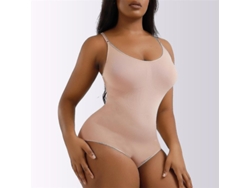 2026-heyshape Body Shaper Para Mujer De Tela 80% Nylon 20% Spandex Sin Costuras Con Hebillas Color Negro Piel Marrón