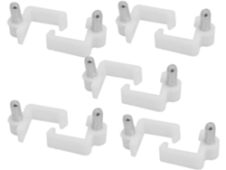 Plástico Soporte Estante Lateral Izquierdo Grueso 16 Pasador, 10 (26b1710c5fd25f106c491231230a120c)