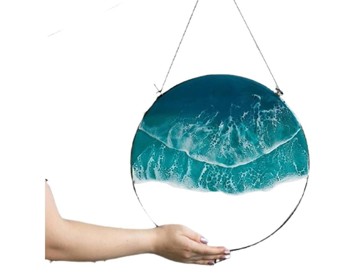 Adorno De Pared Acrílico Con Olas Del Mar